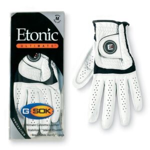 etonic ultimate golf glove white/black ladies lh sm