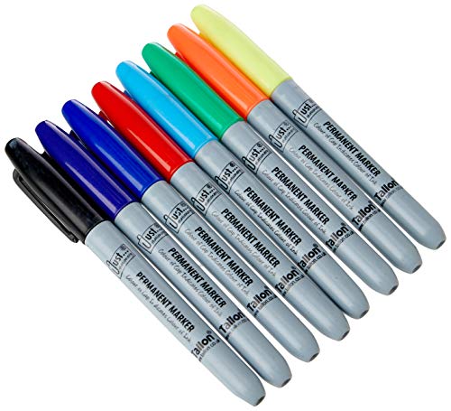 Just Stationery Permanent Marker - Multi-Colour (Pack of 8)