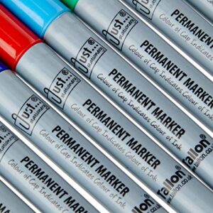 Just Stationery Permanent Marker - Multi-Colour (Pack of 8)