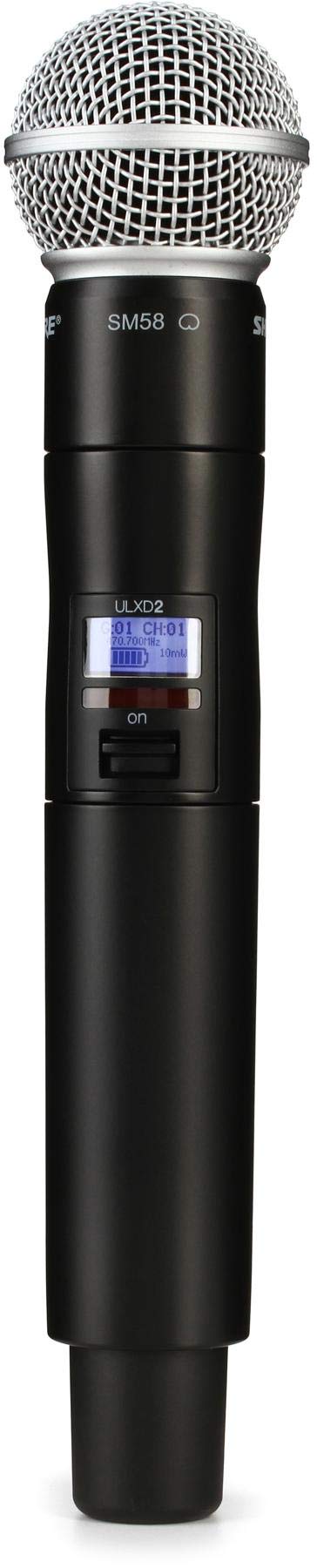 Shure ULXD2/SM58 Wireless Handheld Microphone Transmitter with Interchangeable SM58 Cartridge, G50 Band