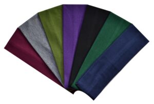 (set of 7) 2.5 inch cotton stretch headbands from funny girl designs (official funny girl designs fall set)