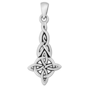 moonlight mysteries sterling silver witches knot celtic triquetra pendant