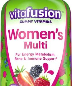 Vitafusion Womens Multivitamin Gummies, Berry Flavored Daily Vitamins for Women With Vitamins A, C, D, E, B-6 and B-12, America’s Number 1 Gummy Vitamin Brand, 75 Days Supply, 150 Count