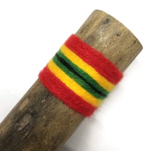 Africa Heartwood Project 10" Cactus Rainstick from Chile - Authentic Handcrafted Rain Stick Musical Instrument with Rasta Yarn Wrap and Durable Sealant