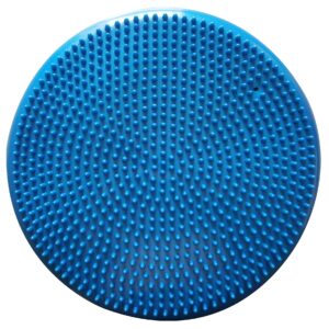 AppleRound Air Stability Wobble Cushion, Blue, 34cm/13.5in Diameter, Balance Disc, Pump Included