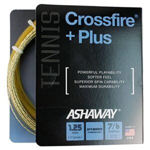 ASHAWAY Crossfire Plus 1.25/17G Tennis String (Yellow)