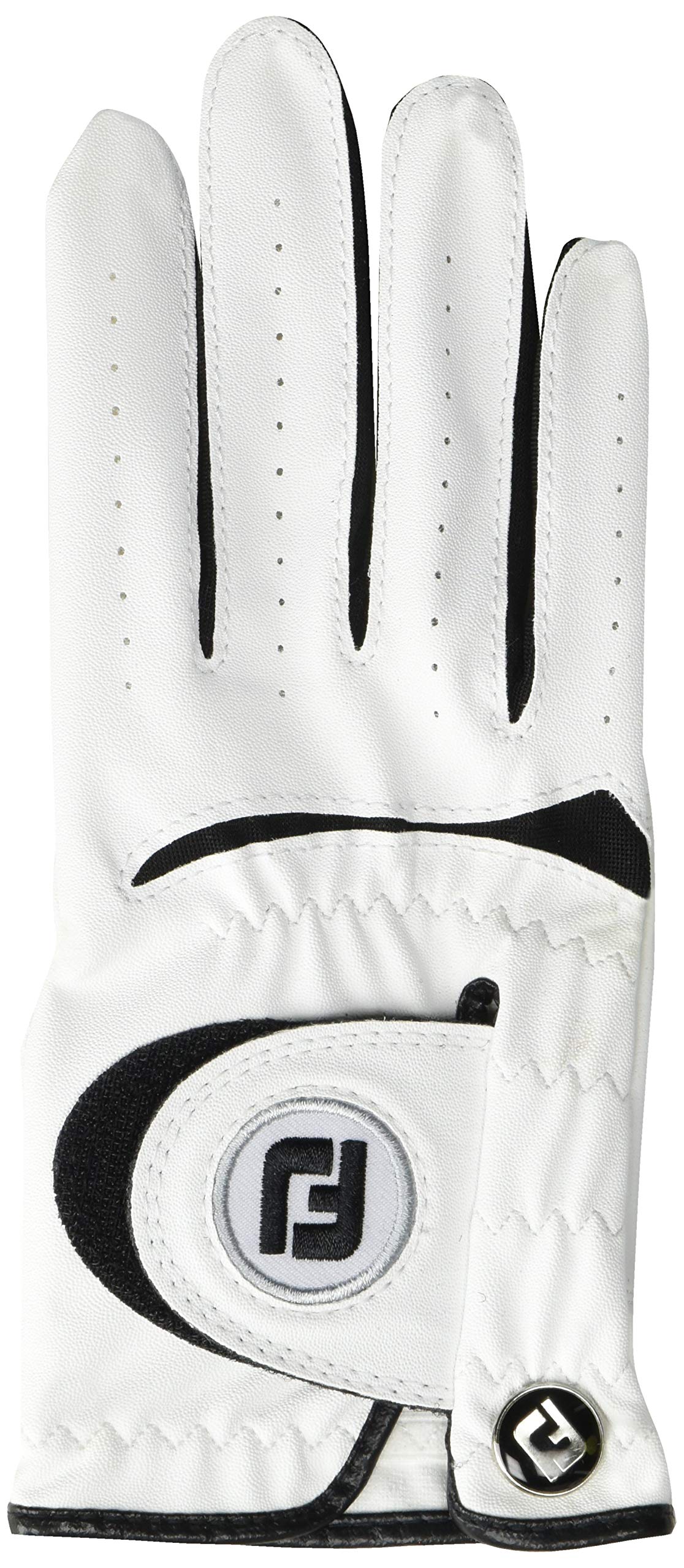 FootJoy Junior Golf Glove, White Large, Worn on Right Hand