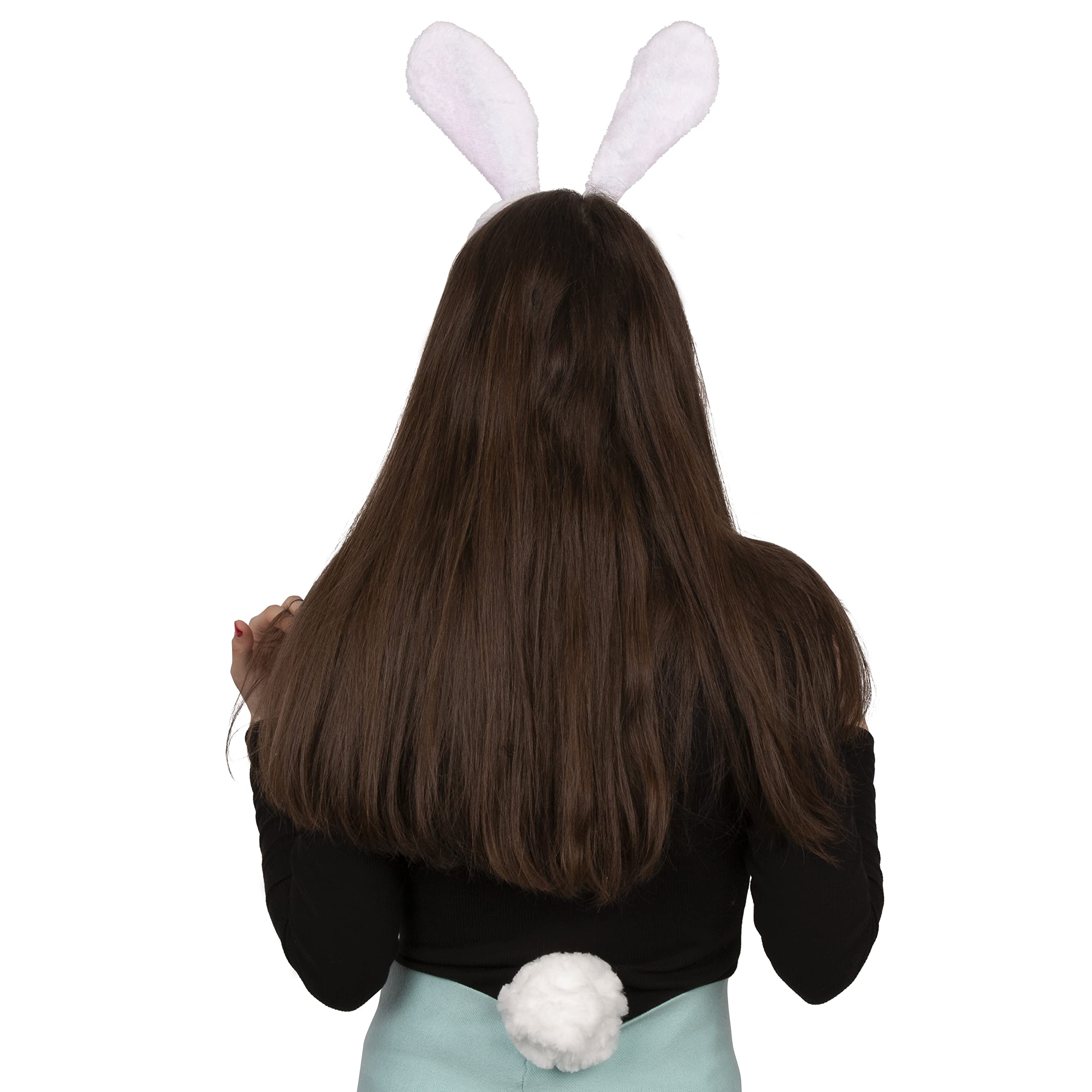 Bunny Ears and Tail w/Bow - Easter Costume - Bunny Headband by Funny Party Hats