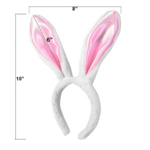 Bunny Ears and Tail w/Bow - Easter Costume - Bunny Headband by Funny Party Hats