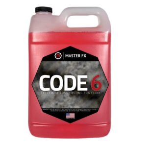 code 6 fog ® - extremely long lasting fog fluid - 1 gallon