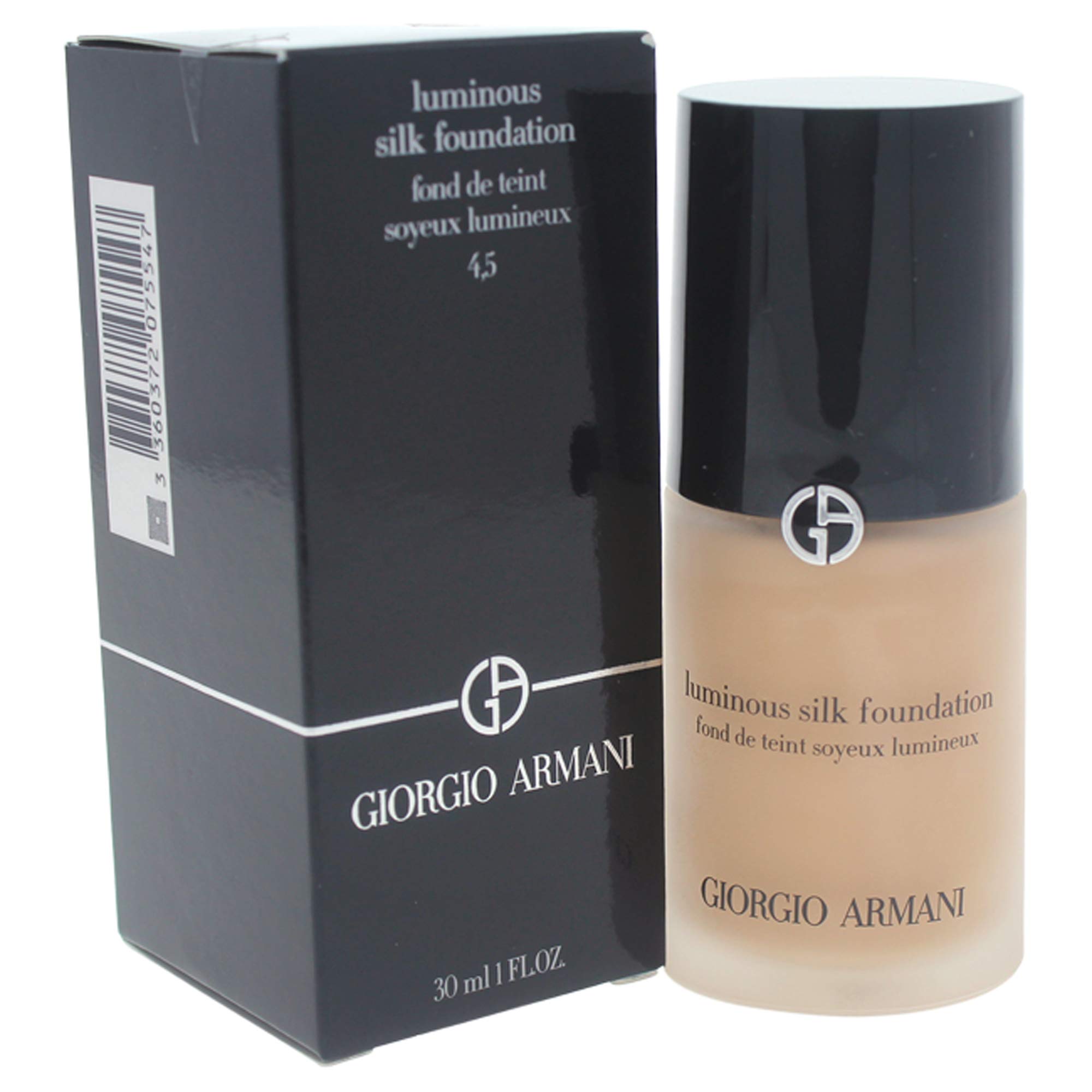 Giorgio Armani Luminous Silk Foundation, No. 4.5 Sand, 1 Ounce