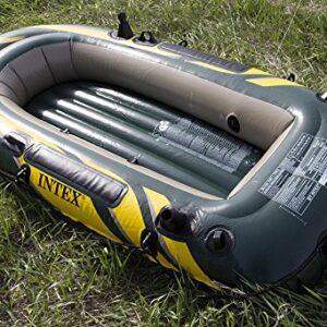 Intex Seahawk 2 Inflatable Boat Set + Oars/Pump/Motor Mount | 68347EP + 68624E