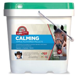 Formula 707 Calming Equine Supplement 10LB Bucket – 80 Servings – Anxiety Relief and Enhanced Focus for Horses – L-Tryptophan, Thiamine & Magnesium