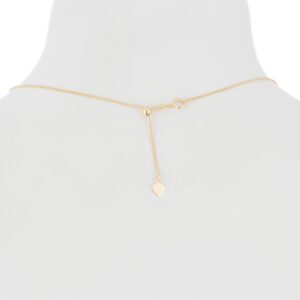 Floreo 10K Yellow Gold Adjustable Wheat Chain Necklace, 24 Inch