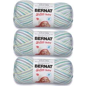 bernat softee baby yarn ombres (3-pack) prince pebbles 166031-31201