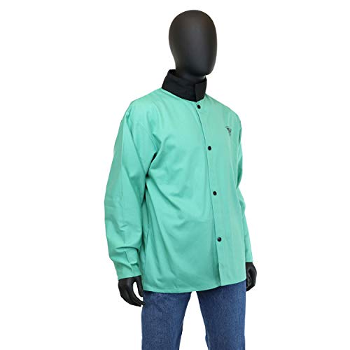 IRONCAT 7050 L Irontex FR Cotton Jacket, 30", Large, Green