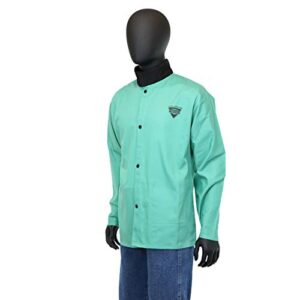 IRONCAT 7050 L Irontex FR Cotton Jacket, 30", Large, Green