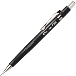 Pentel 0.5 mm Lead Automatic Pencil - Black (Pack of 12)