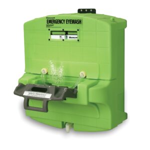 honeywell fendall pure flow 1000 eyewash station, 7 gallon capacity, 15 minutes wash time, 29" l x 30" h x 17-1/4" d - 32-001000-0000