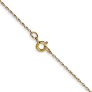 IceCarats 14K Yellow Gold 0.5mm Cable Rope Chain Twisted Link Necklace 20 inch