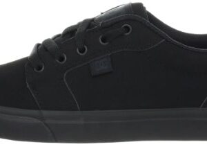 DC mens Anvil Casual Skate Shoe, Black/Black, 11 US