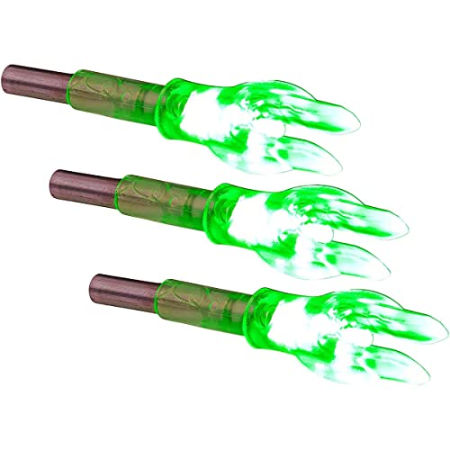 Nockturnal-G Lighted Nock for Arrows with .166 Inside Diameter Including Victory, Easton and G-Uni Brands - Green, 3 Count (Pack of 1)