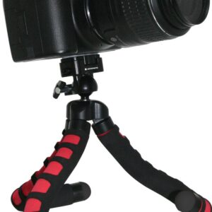 AGFA 12-Inch, Flexible Tripod with Foam Grips - Red APTP12R