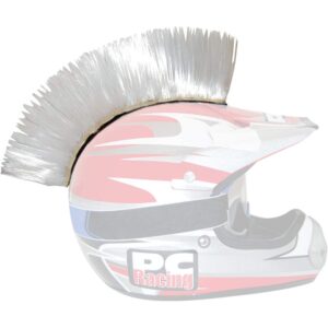 pc racing helmet mohawks white velcro