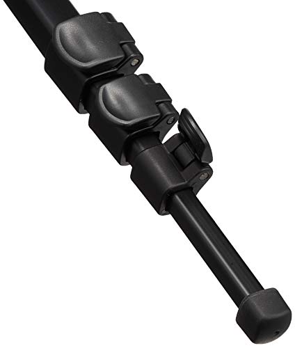 Velbon EXUP-300 Monopod 409300 4-Stage Lever Lock Leg Diameter 0.8 inch (20 mm) Small, Head Sold Separately, Base Diameter 1.1 inches (28 mm), Aluminum Legs