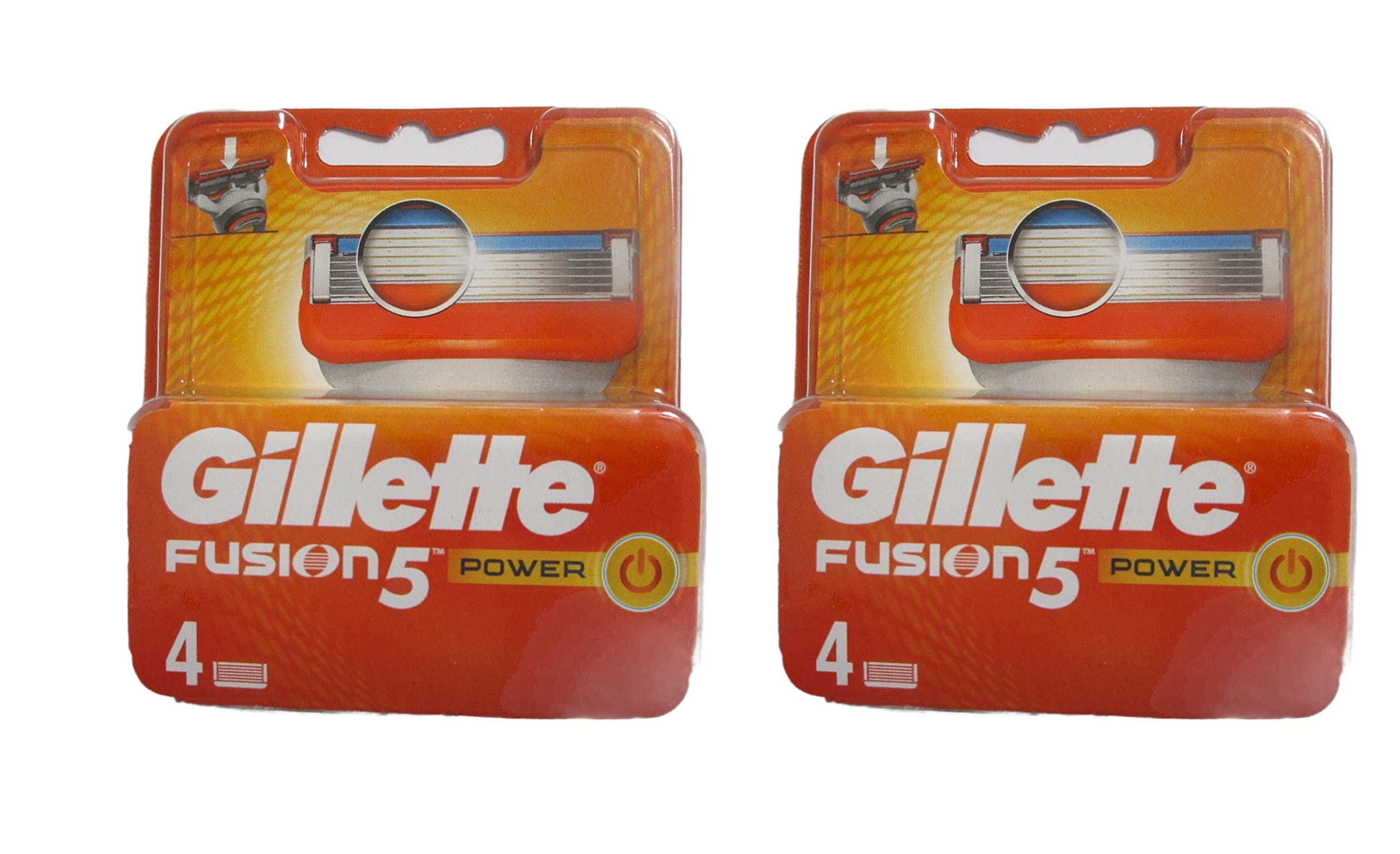 8 Gillette Fusion POWER Razor Blades NEW CARTRIDGE PACK 100% AUTHENTIC,GENUINE