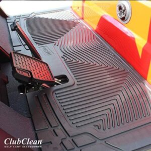 Shield Family/Club Clean Golf Cart Floor Mat - Fits Yamaha Model - New and Improved - Only Golf car Mat to Meet 6 ASTM Standards- Industry Standard Golf Cart Mat- Golf Car Mat 8mm Thick - Patented