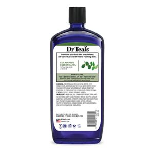 Dr Teal's Foaming Bath with Pure Epsom Salt, Relax & Relief with Eucalyptus & Spearmint, 34 fl oz (Packaging May Vary)