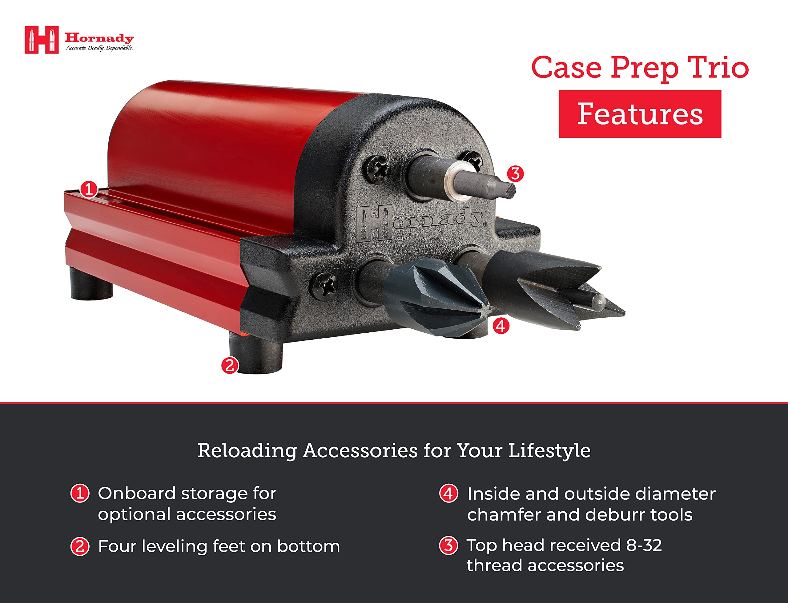 Hornady 050160 Lock-N-Load Case Prep Trio