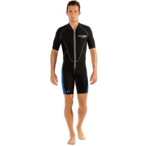 cressi lido neoprene short, black/blue, xl