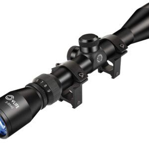 CVLIFE 3-9x40 Optics R4 Reticle Crosshair Scope with 20mm Free Mounts