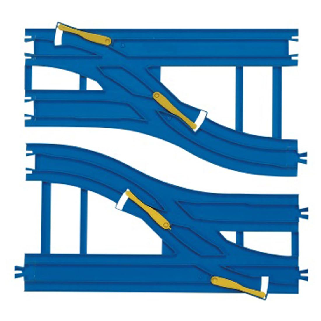 Plarail - R-15 Double-tracked Wide Point Rail (270mm) (A/B each 1pc)