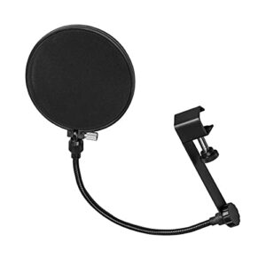 Audio Technica AT2020 Condenser Studio Microphone Bundle with Pop Filter and XLR Cable