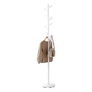 yamazaki home coat rack tree/standing coat and hat hanger steel one size white