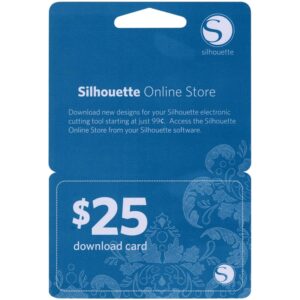 silhouette america $25 download gift card