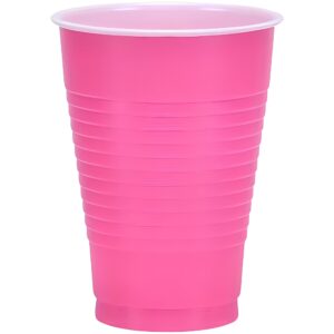 Party Dimensions Plastic Party Cups-12oz | Hot Pink | Pack of 20 Cups, 20 Count (Pack of 1)