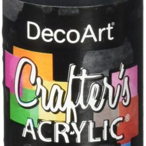 DecoArt Crafter's Acrylic Paint, 2-Ounce, Black