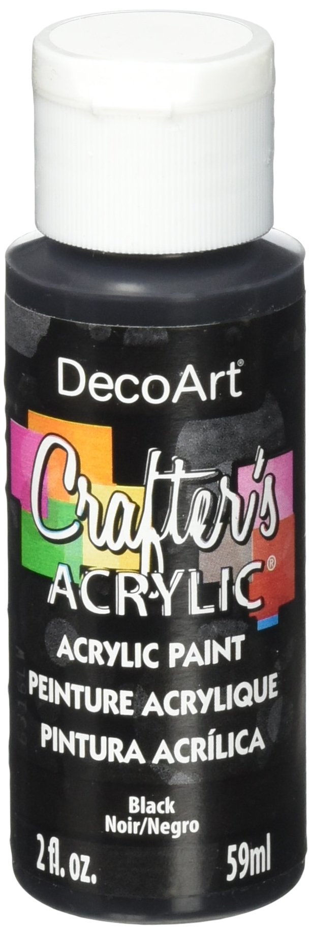 DecoArt Crafter's Acrylic Paint, 2-Ounce, Black