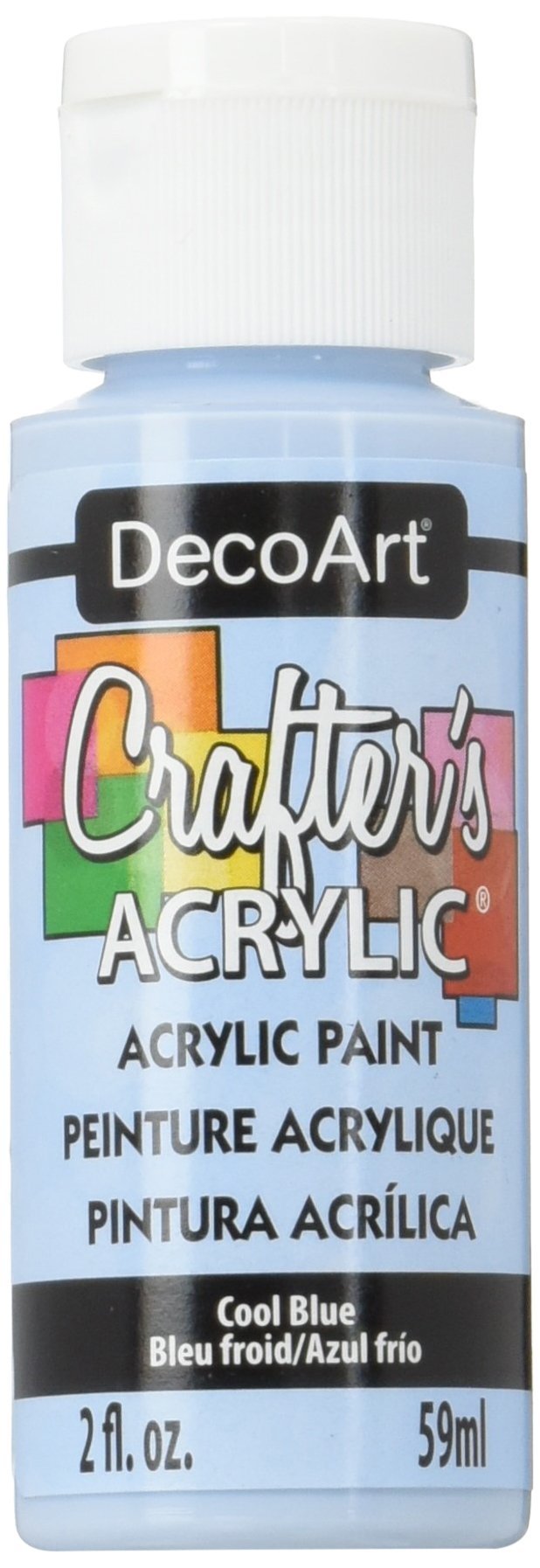 DecoArt DCA76-3 Crafter's Acrylic Paint, 2-Ounce, Cool Blue