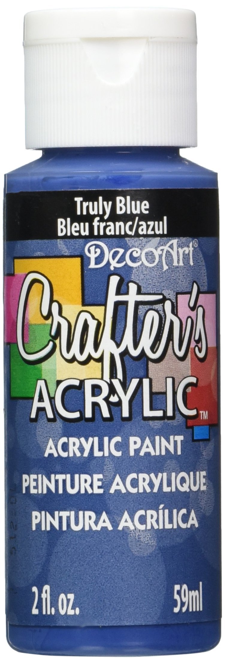 DecoArt Crafter's Acrylic Paint, 2-Ounce, Truly Blue