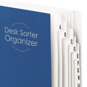 Smead(R) Desk File/Sorter, A-Z, Letter Size, 35% Recycled, Blue/Gray, C33BZ