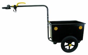 bellelli bicycle luggage trailer (black/ yellow, 58x39x30-cm)