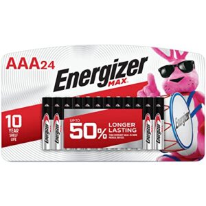 energizer aaa batteries, max alkaline, 24 count