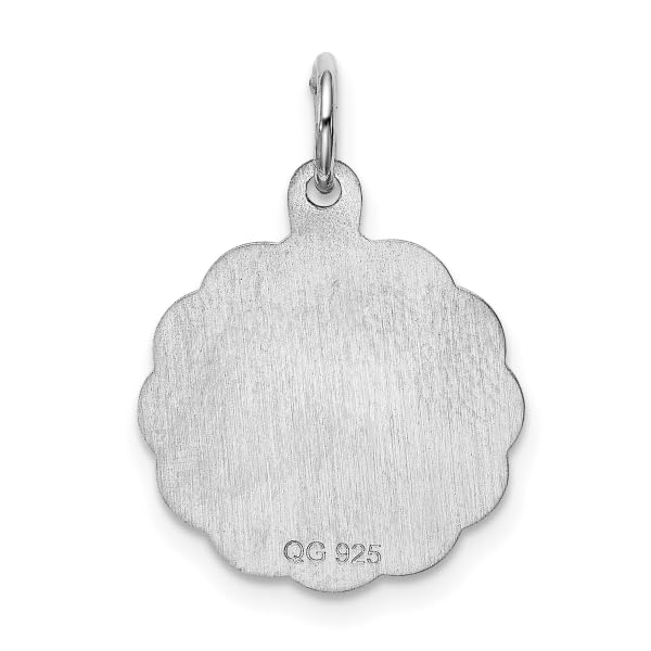 IceCarats 925 Sterling Silver Jesus Christ Praying Hands Lord Serenity Prayer Disc Necklace Religious Pendant Christian Faith Charm Only