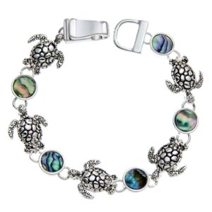 PammyJ Sea Turtle Bracelet Charms with Abalone