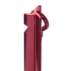 MSR Groundhog Tent Stake Kit, 6-Pack, Mini - 6-Inch , Red